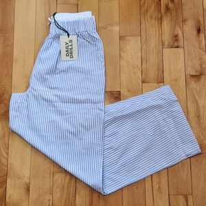 NWT Daily Drills Pointelle Layered Poplin Pants - XS/S